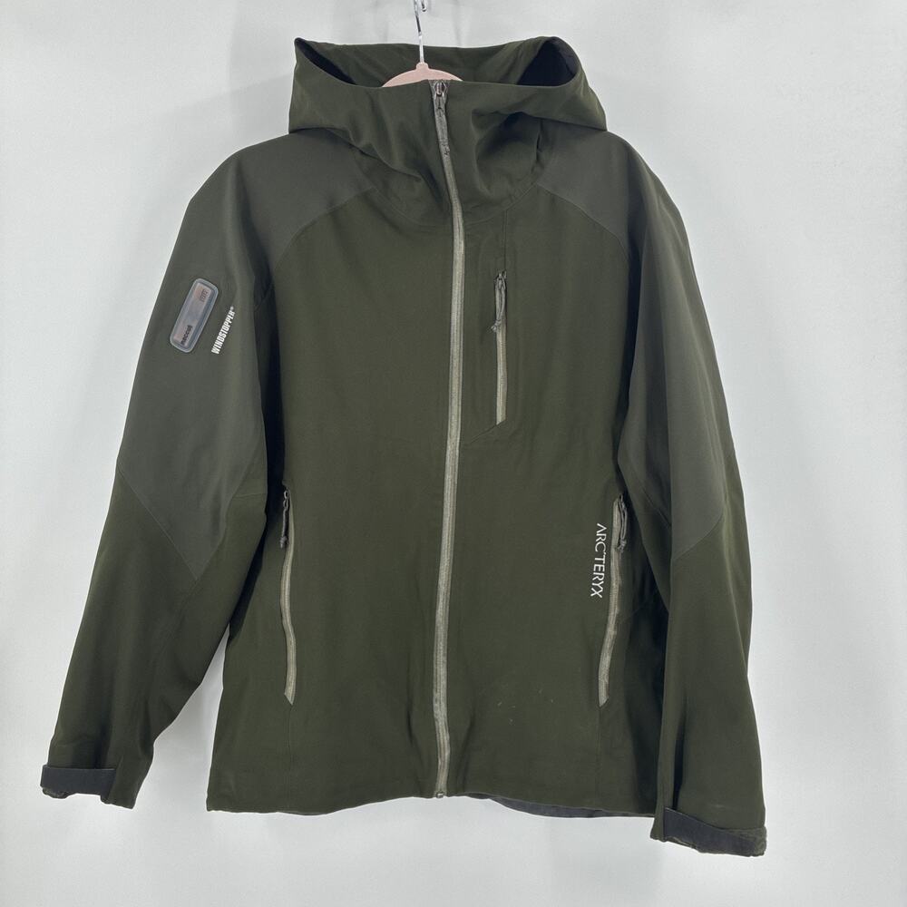 Arcteryx Jacket Men Small Green Recco System Windstopper Gore Tex Avalanche